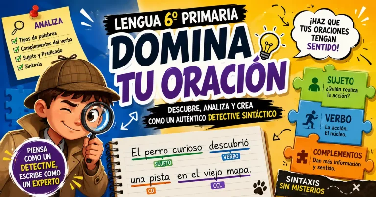 Morfología y sintaxis en 6.º de Primaria