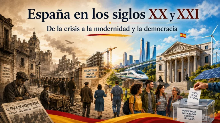 España en los siglos XX y XXI: De la crisis a la modernidad y la democracia
