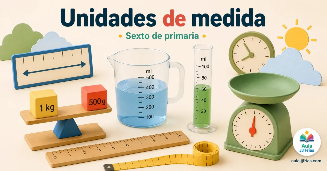 Sistema métrico decimal en 6.º de Primaria: longitud, superficie y volumen