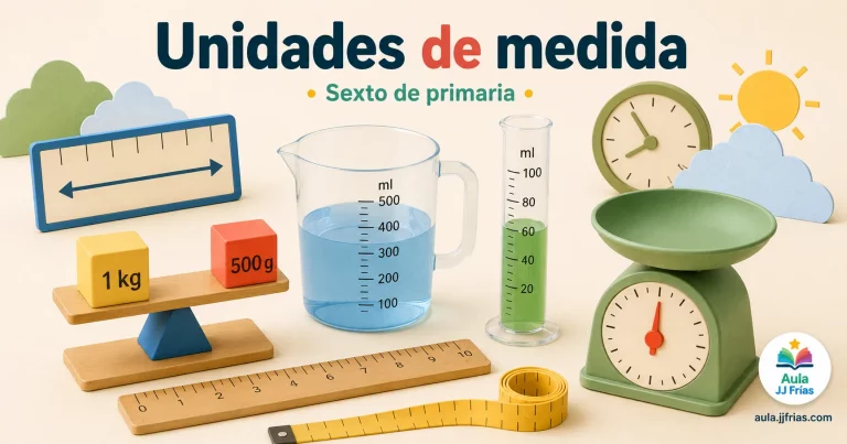 Sistema métrico decimal en 6.º de Primaria: longitud, superficie y volumen